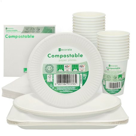 Set d'articles de fête Procos Blanc (70 piezas) 34,99 €