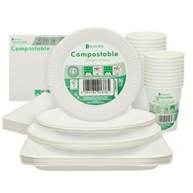 Set d'articles de fête Procos Blanc (120 Pièces) 44,99 €