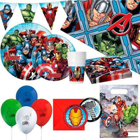 Set d'articles de fête The Avengers 66 Pièces 39,99 €