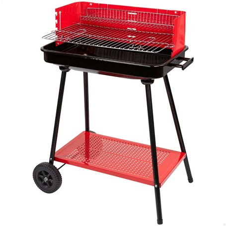 Roues de barbecue au charbon de bois Aktive Rouge 66 x 85 x 44 cm 123,99 €