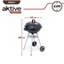 Roues de barbecue au charbon de bois Aktive Noir 46 x 89 x 46 cm 125,99 €