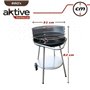 Roues de barbecue au charbon de bois Aktive Noir 51 x 82 x 51 cm 102,99 €