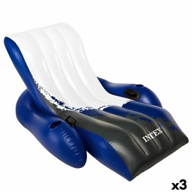 Fauteuil de piscine gonflable Intex Floating Recliner Bleu Blanc 180,3 x 169,99 €