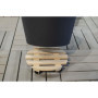 EDA Support a roulettes Ø 30 cm en Bois - 4 roulettes - 30 x 30 x H.8 cm 25,99 €