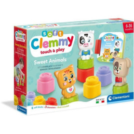 Clementoni - Cubes & Animaux Soft Clemmy - 6 cubes + 3 personnages + Liv 38,99 €