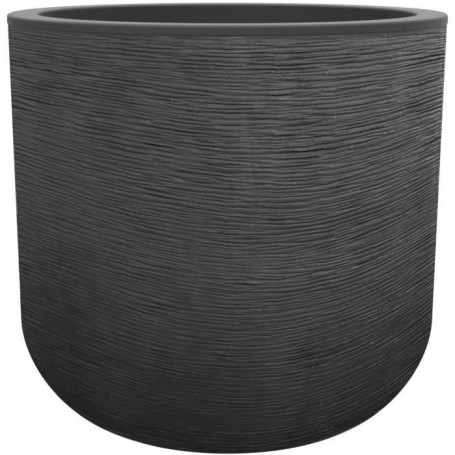 EDA PLASTIQUE - Pot rond 40 cm Graphit'Up - 32.5 L - Gris anthracite 129,99 €