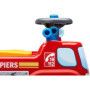 Porteur pompier avec assise ouvrante et volant directionnel avec klaxon 93,99 €