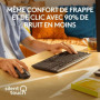 LOGITECH - Ensemble Clavier + Souris sans fil et Silencieux MK295 - AZER 58,99 €