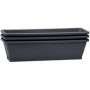 EDA Lot de 3 jardinieres balcon Symphonie - 3 x 6 L - 50 x 15 x 12 cm - 32,99 €