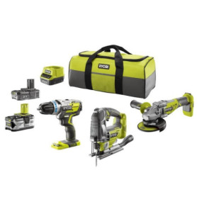 Ryobi pack 3 outils Brushless : perceuse a percussion. scie sauteuse . m 379,99 €