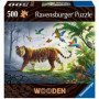 Puzzle en bois - Rectangulaire - 500 pcs - Tigre de la jungle - Adulte - 37,99 €