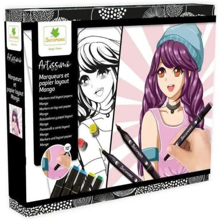SYCOMORE - MARQUEURS ET PAPIERS MANGA GARCON 25,99 €