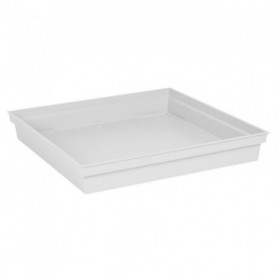 EDA Soucoupe carrée Toscane - 40 cm - Blanc