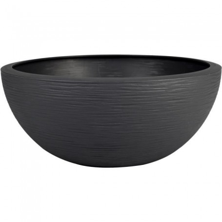 Pot de fleur EDA Plastique Rond Graphit Up Gris anthracite Ø 40 cm 14.9