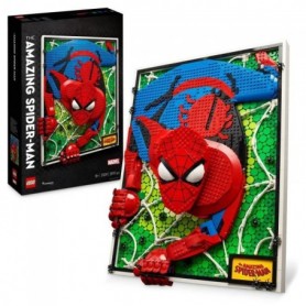 LEGO ART 31209 The Amazing Spider-Man. Set Art Mural 3D. Poster BD pour