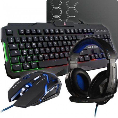 Clavier et souris The G-Lab Combo Argon Azerty