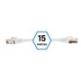 Câble Réseau Rigide FTP 7ème Catégorie iggual IGG318614 Blanc 15 m