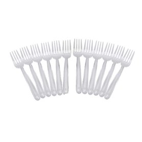 Set de fourchettes réutilisables Algon Transparent Plastique 12 Unités 1