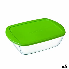 Boîte à repas rectangulaire avec couvercle Pyrex Cook&store Px Vert 2,5 