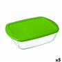 Boîte à repas rectangulaire avec couvercle Pyrex Cook&store Px Vert 2,5 