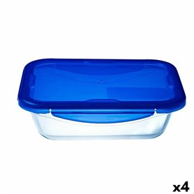 Boîte à lunch hermétique Pyrex Cook&go 30 x 23 cm 3,3 L Rectangulaire Bl