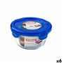 Boîte à lunch hermétique Pyrex Cook & go 15,5 x 15,5 x 8,5 cm Bleu 700 m