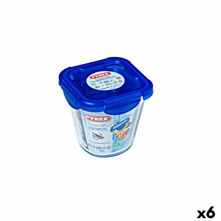 Boîte à lunch hermétique Pyrex Cook & go Transparent verre (800 ml) (6 U