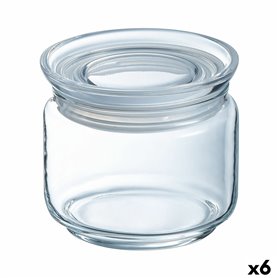 Bocal Luminarc Pav Transparent Silicone verre (500 ml) (6 Unités)