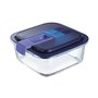 Boîte à lunch hermétique Luminarc Easy Box Bleu verre (6 Unités) (1,22 L