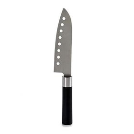 Couteau de cuisine Noir Argenté Acier inoxydable Plastique