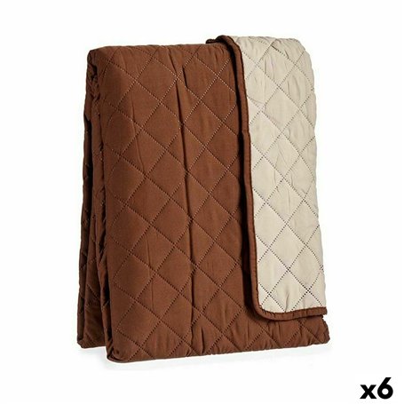 Housse de canapé Rembourré Marron Beige 290 x 200 x 0,5 cm (6 Unités)