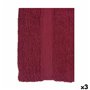 Serviette de toilette Bordeaux 90 x 0,5 x 150 cm (3 Unités)