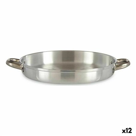 Poêle Ø 30 cm Argenté Aluminium (12 Unités)