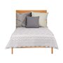 Couette réversible 240 x 260 cm Blanc Gris (6 Unités)