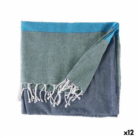 Foulard multi-usages 160 x 200 cm Bleu (12 Unités)