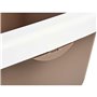 Bac à litière pour chats Blanc Beige Plastique 38 x 16 x 58,5 cm (11 Uni