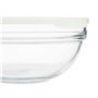 Panier-repas rond avec couvercle Chefs Blanc 1,135 L 17,2 x 7,6 x 17,2 c