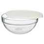 Panier-repas rond avec couvercle Chefs Blanc 1,135 L 17,2 x 7,6 x 17,2 c