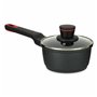 Casserole avec couvercle Ø 16 cm Noir Aluminium (6 Unités)