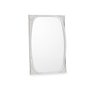 Miroir mural Blanc Noir Verre Cuir Synthétique 43 x 65 x 3 cm (4 Unités)