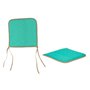 Coussin de chaise Vert 38 x 2,5 x 38 cm (4 Unités)