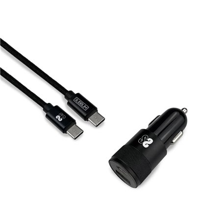 Chargeur de Voiture USB Universel + Câble USB C Subblim Cargador Ultra R