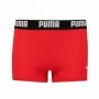 Boxer de Bain pour Enfants Puma Swim Logo Rouge