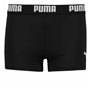 Boxer de Bain pour Enfants Puma Swim Logo Noir