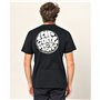 T shirt à manches courtes Rip Curl Wettie Essential Noir Homme