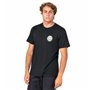 T shirt à manches courtes Rip Curl Wettie Essential Noir Homme