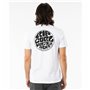 T shirt à manches courtes Rip Curl Wettie Essential Blanc Homme