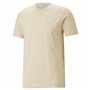 T shirt à manches courtes Puma Essentials Elevated Beige Unisexe