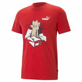 T shirt à manches courtes Puma Graphics Sneaker For All Time Rouge Unise