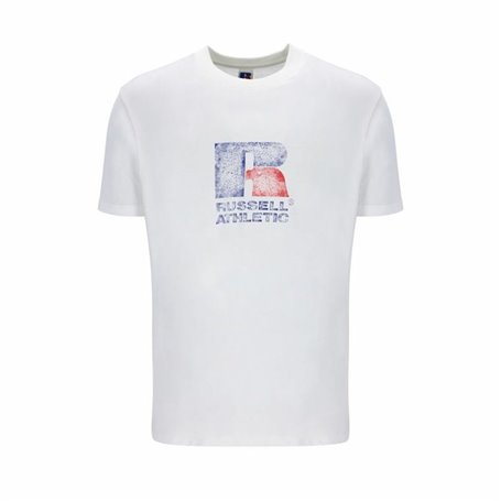 T shirt à manches courtes Russell Athletic Emt E36201 Blanc Homme